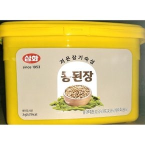 콩된장 삼화 3kg X4개 가정 업소 식당 업소용 식당용 (WCE8C6D)