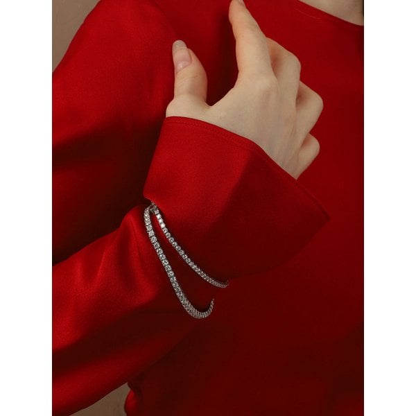 [주문제작] Silver925 2.5mm 3.0mm Moissanite Tennis Bracelet PS098,99B