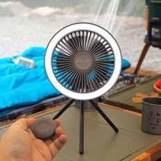캠핑 무선 LED 선풍기 차박 휴대용