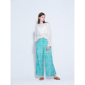 Bandana Slit Pants_Green