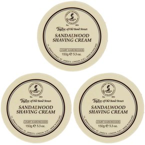 Taylor of Old Bond Street 샌달우드 쉐이빙 크림 볼 150g 3개