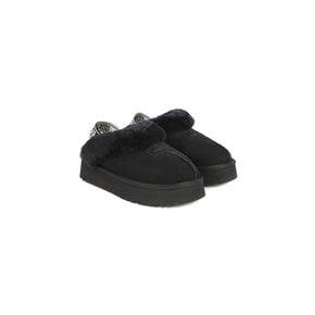 [정품] 오즈어그웨어 UGG 코케트 백스트랩 플랫폼 양털 슬리퍼 (OUW111PEB-BLACK)