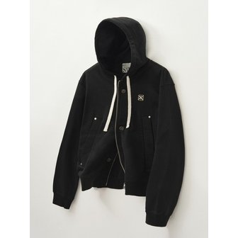 세터 테오 코튼 올 데이 후드 집업_팔레트 블랙