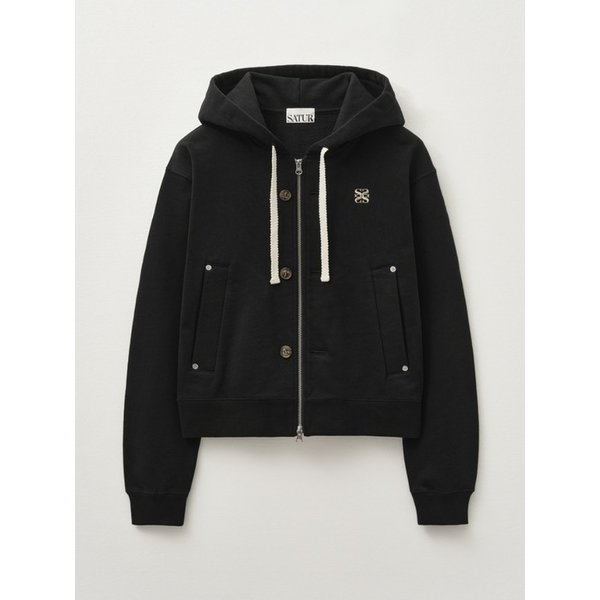 테오 코튼 올 데이 후드 집업_팔레트 블랙