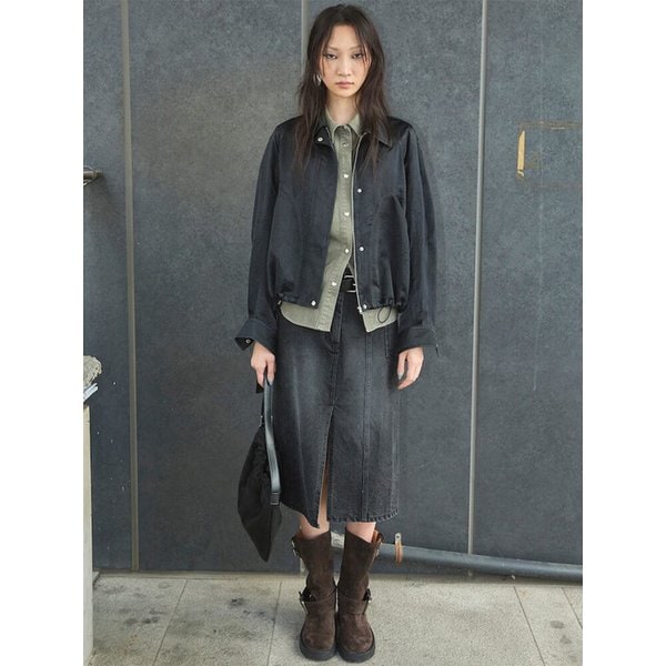 Satin Short Jumper  Black (KE5839M024)