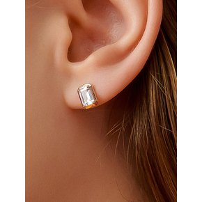 Clear Stone Silver Earring Ie360 [Silver]