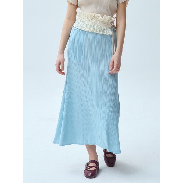 세미 벨라인 플리츠 롱 스커트_3colors