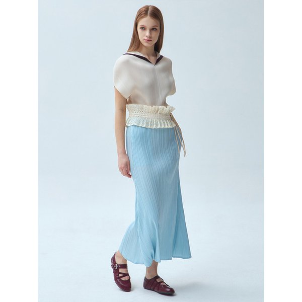세미 벨라인 플리츠 롱 스커트_3colors