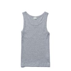 THE RIBBED LEN - HEATHER GREY