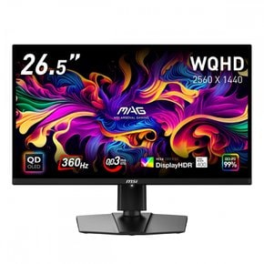 [Amazon.co.jp MSI EL MAG 271QPX QD-OLED 26.5 True Black 400AI 한정] QD-유기 게이밍 모니터