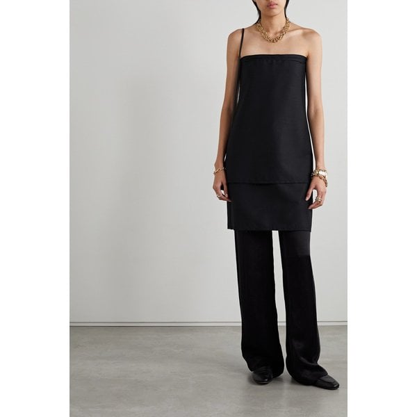 베르글리오트 스트랩리스 울 모헤어 혼방 미니 드레스 블랙 1647597310138813