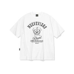 크라운 캣 반팔티 화이트