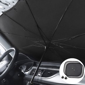 차량용 우산형 햇빛가리개 대형 + 흡착식 햇빛가리개 앞유리 자동차