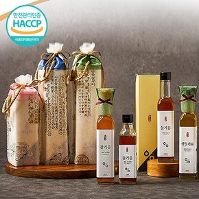 [웰굿]국산 냉압착 생들기름 단품 선물세트 1호170ml+한지포장,손잡이