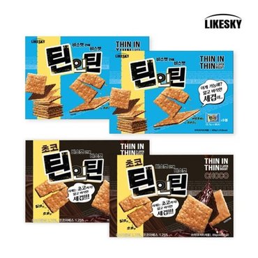  막무정 틴인틴 200g 2개 + 초코 200g 2개 비스킷 세트