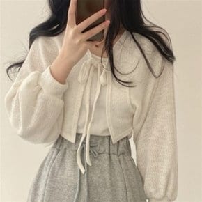 여성 볼레로 크롭 가디건
