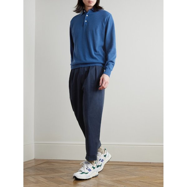 빔스 2 플리츠 테이퍼드 크롭 플리츠 코튼 블렌드 트윌 팬츠 46376663163004860