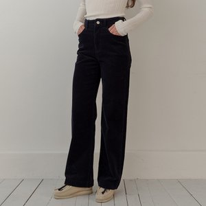 blank03 [블랭크03] corduroy boot cut pants (navy)