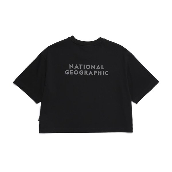 [여주점] N252WTS010 여성 세미 크롭 리젠 반팔 티셔츠 CARBON BLACK