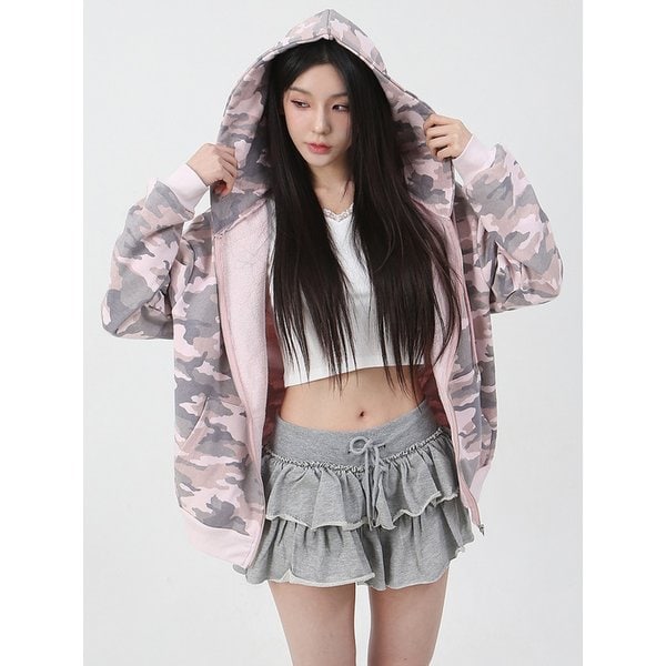 Lovely Hip Hood Zip-up