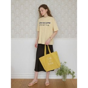 Fluffy Boxy T-Shirt [BUTTER]