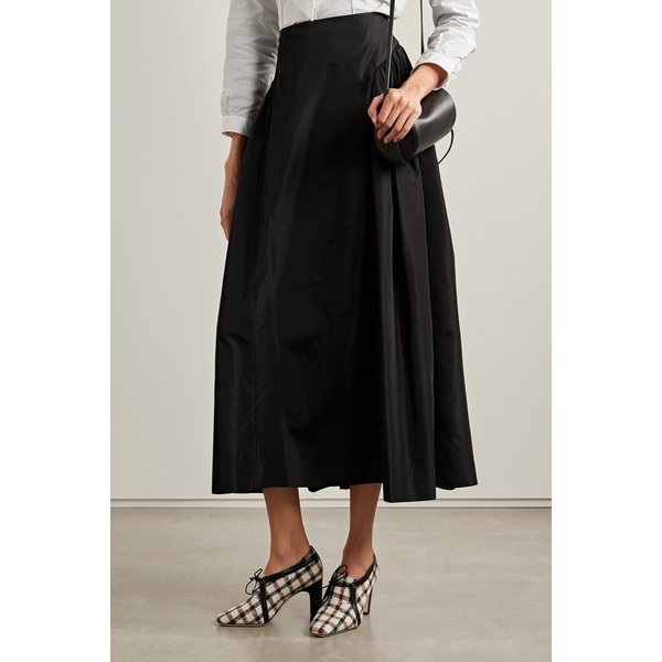 스태기라 90 가죽 트리밍 체크 트위드 펌프스 46376663162877730