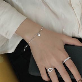 여자 은 팔찌 친구 로즈골드 모던 액세서리 여성 실버 925 여친 선물 체인