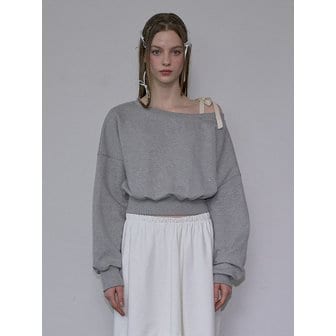 로제프란츠 Strap Off shoulder Sweatshirt [Gray]