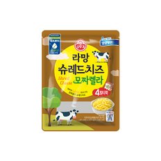 오뚜기슈레드모짜렐라치즈70gx4( 2봉지)구워먹는치즈125g(4개)냉장