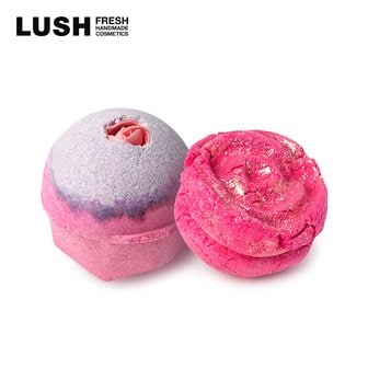 LUSH [백화점]로맨틱한 플로럴 입욕 세트 (섹스 밤 + 로즈 잼 버블룬)
