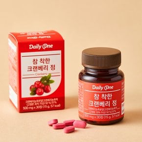 참 착한 크랜베리 정 요로건강 여성 영양제 500mg X 30정 5통