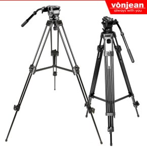 VT-938Q 방송용 비디오 삼각대 - 캠코더 DSLR 카메라 촬영 등 (유압식헤드 / 180cm)