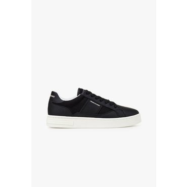 ARMANI EXCHANGE 남성 텍스처드 솔 립스탑 스니커즈(A415175003) 블랙