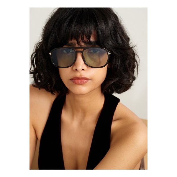 로스코 에비에이터 톨토이즈셸 아세테이트 선글라스 46376663162897572