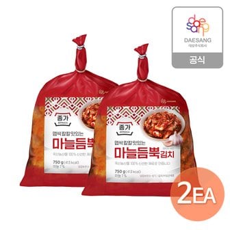 종가집 종가 마늘듬뿍김치 750g x 2개