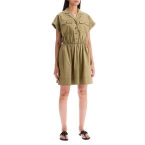 Short sleeve dress 159727 MOSS