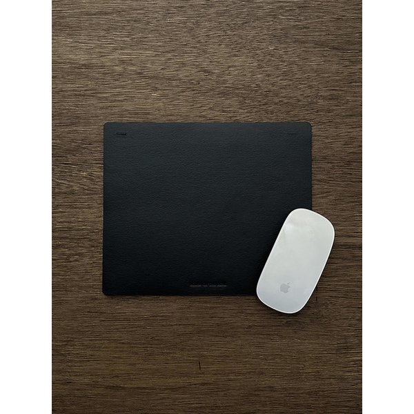 Eco leather mouse pad, black
