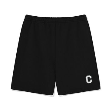 커버낫 레귤러 C 로고 스웻 쇼츠 블랙 CO2502SO31BK