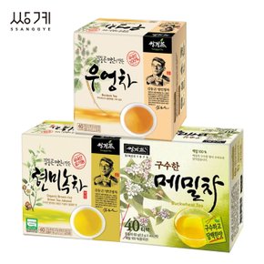 쌍계 현미녹차 40T +메밀차 40T +우엉차 40T (120T)