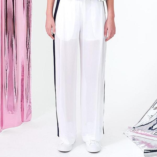 [네스티해빗] 17SS_SEE-THROUGH TRACK PANTS (White)(1)