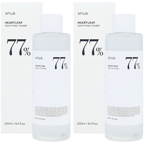 어성초 77% 수딩 토너 250ml x 2개 저자극 모공토너