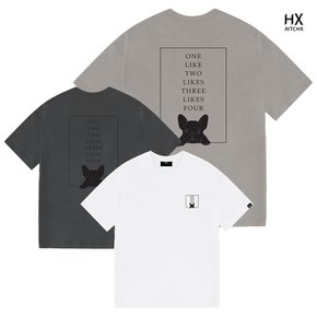 [HX] 에이치엑스 오버핏 빅사이즈 반팔 티셔츠 HX1009