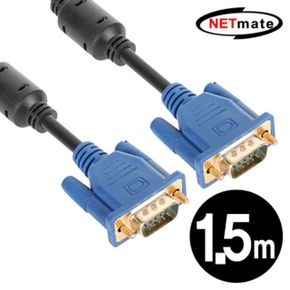 케이블 모니터 1.5m NETmate NMC-R15E RGB 3+4 (블랙)