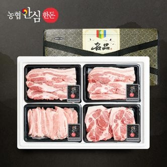 농협안심한돈 프리미엄 한돈 선물세트 6호 1.6kg (삼,삼,목,목)