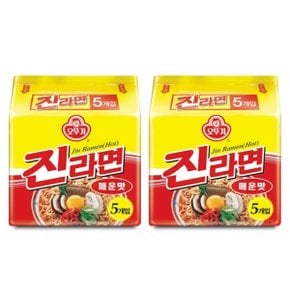 [오뚜기] 진라면 매운맛 120gX10개 (봉지면/실온보관)