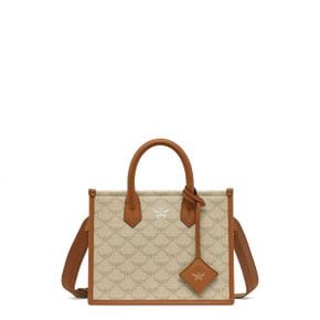 4091683 MCM Lauretos Coated Canvas Tote