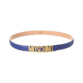 4841705 Moschino Logo Lettering Buckle Leather Belt 93340727