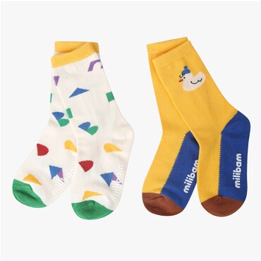 밀리밤 밀리 2PACK 유니 양말 MLAY25A62