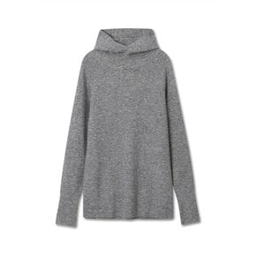 BALACLAVA WOOL KNIT PULLOVER MELANGE GREY