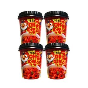 [시선] 뽀로로 떡볶이(매콤맛)120g x 4컵